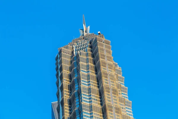 Фасад Сучасної Офісної Будівлі Сині Тоновані Зображення — стокове фото