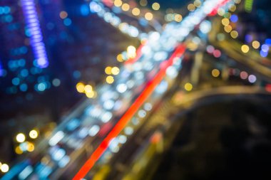 gece şehri görünümünü odak.