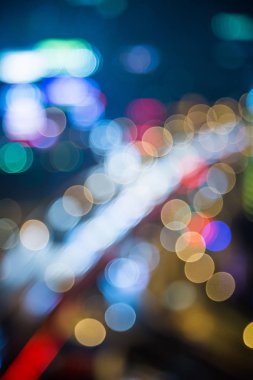 gece şehri görünümünü odak.