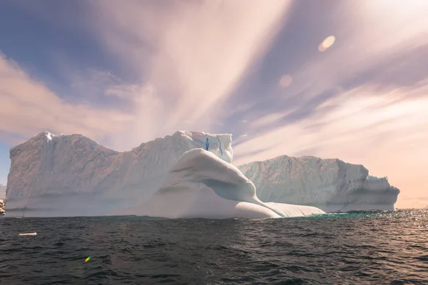 Utazás Kutatás Hajó Tanulmányozza Éghajlati Időjárási Változások Antarktiszon Antarktiszi Szigetek — Stock Fotó