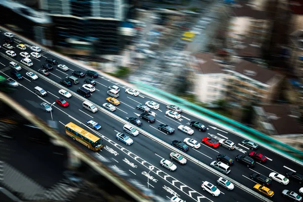 Trafik Nattetid Shanghai Kina — Stockfoto