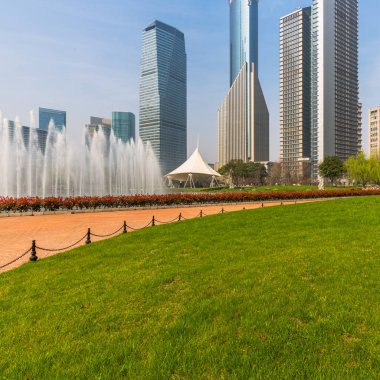 Office alanında en yeşil bahçe shanghai Çin.
