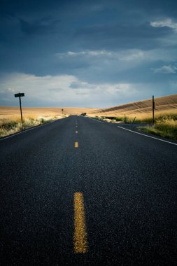 Amerika'da temiz Otoban yol.