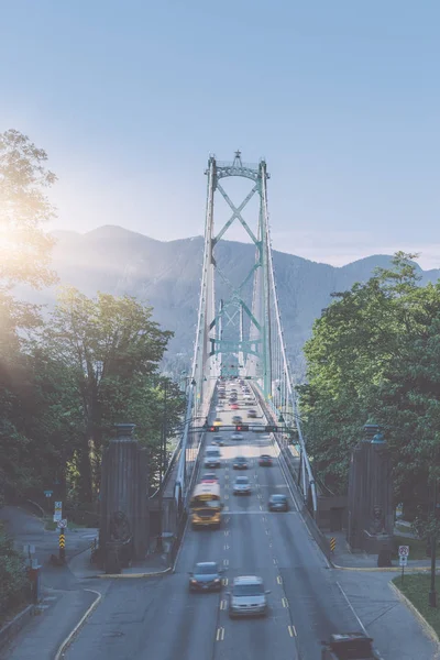 狮门大桥 温哥华加拿大 — 图库照片