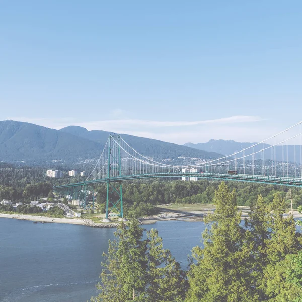 Lions Gate Bridge Vancouver Canadá — Foto de Stock