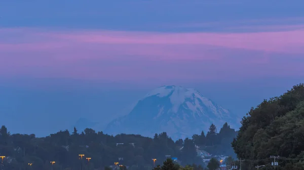 Rainier Lever Soleil Seattle Usa — Photo