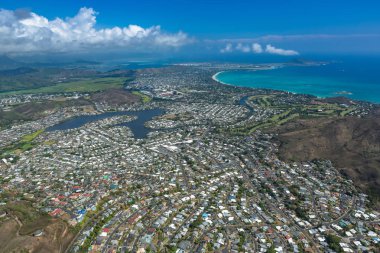 Bir planlı konut topluluk - Pearl City, Oahu yakınındaki bir anteni.
