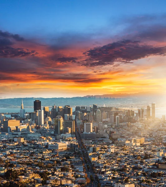 Skyline San Francisco Stany Zjednoczone Ameryki — Zdjęcie stockowe