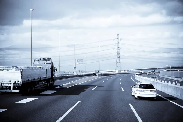 Highroad Van Een Stad Japan — Stockfoto