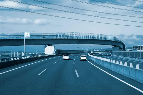 Autostrada Una Città Giappone — Foto Stock