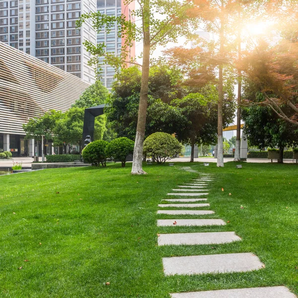 Green Garden Office Area Shanghai China — Stock Photo, Image