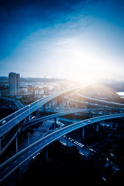 Vista Aérea Viaduto Shagnhai China — Fotografia de Stock