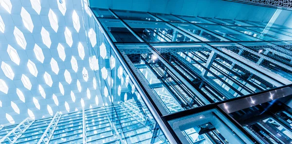 Metalldetails Des Interieurs Eines Modernen Bürogebäudes Architektonisches Konzept — Stockfoto