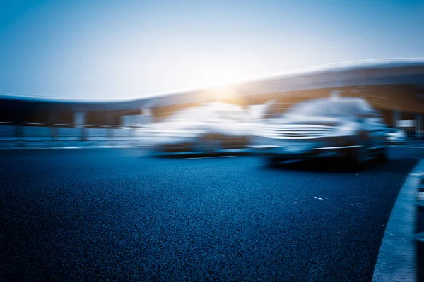 Traffico Movimento All Aeroporto Shenzhen Cina Blu Tonica — Foto Stock