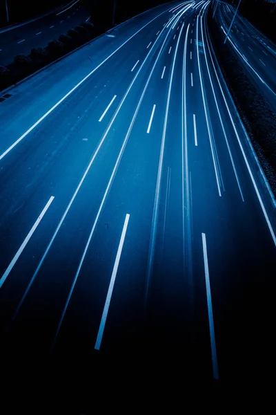 High Angle View City Overpass Traffic Chongqing China Chinese Characters — Stock Photo, Image