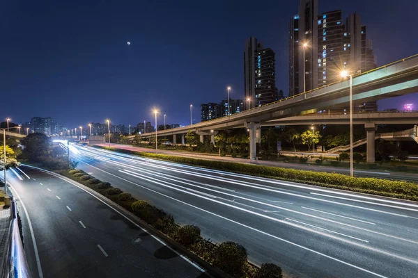 Městské Busy Provozu Soumraku Chongqing Čína — Stock fotografie