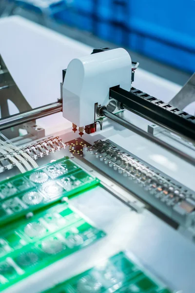 Pcb Processing Cnc Машина Працює Заводі — стокове фото