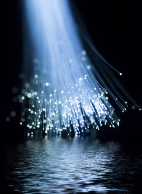 Fiber optik şebeke hattı kablosu arka plan