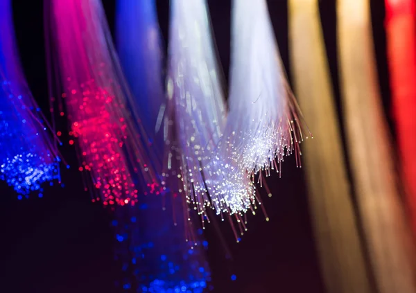 Fiber Optic Netwerk Lijn Kabel Achtergrond — Stockfoto