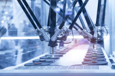 Endüstriyel makinede robotik pnömatik piston emici ünitesi, otomasyon sıkıştırılmış hava fabrikası üretimi