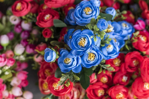 Plástico Mini Rosess Flores —  Fotos de Stock