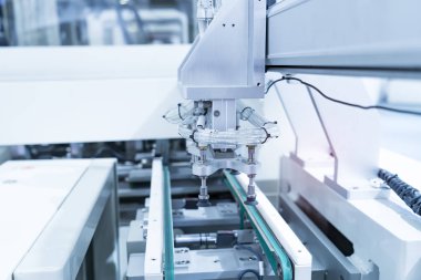 Endüstriyel makinede robotik pnömatik piston emici ünitesi, otomasyon sıkıştırılmış hava fabrikası üretimi