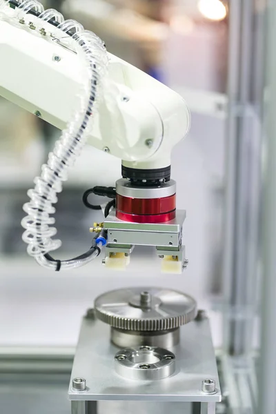 Machine Outil Robotisée Dans Une Usine Fabrication Industrielle Concept Smart — Photo