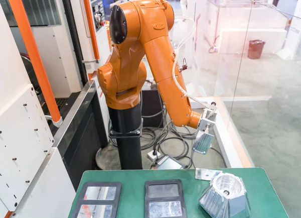 Application Contrôle Système Robotique Automatisation Sur Bras Robotisé Automatisé — Photo