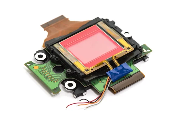Ccd Sensors Modern Mass Compact Digital Camera Isolated — Stock Photo, Image