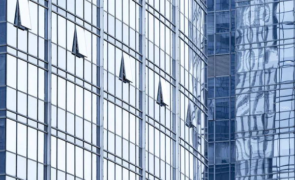 Detalles Arquitectura Edificio Moderno Fachada Vidrio Fondo Empresarial —  Fotos de Stock