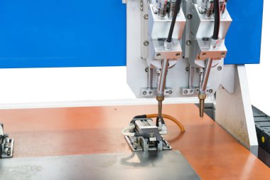 fabrikada baskılı ve montaj elektrik devrekartı (Pcb) için otomatik nokta lehimleme için robotik sistemin lehim demir uçları