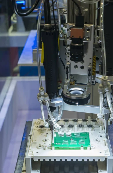 Умный Робот Промышленности Индустрии Технологической Концепции Роботизированная Система Видеонаблюдения Фабрике — стоковое фото