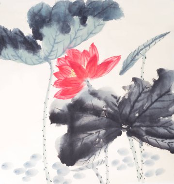 Bir Lotus Çin resim