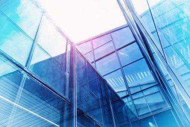 Mimari, Modern İnşaat Cam Cephesi İş Arkaplanı 'nı ayrıntılarıyla anlatıyor