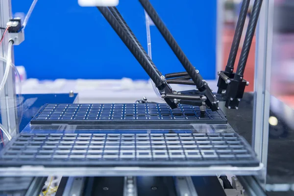 Unidad Succión Pistón Robótica Neumática Máquina Industrial Automatización Producción Fábrica — Foto de Stock