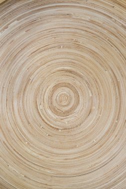 Bambu daireler yüzey arka plan ile yuvarlak