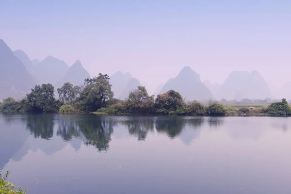 Landschaft Yangshuo Guilin China — Stockfoto