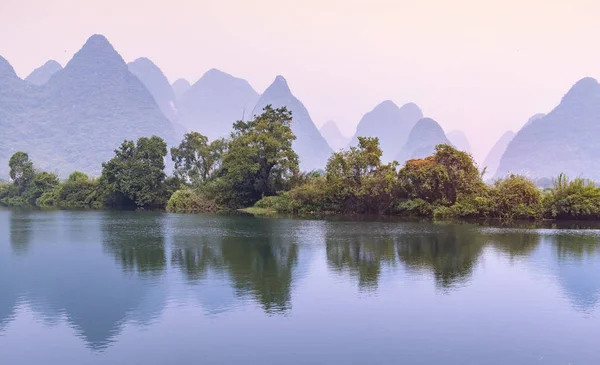 Landschaft Yangshuo Guilin China — Stockfoto