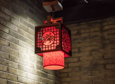 Çin Gelenek dekorasyon fenerler, önümüzdeki Çin yeni yıl için en iyi dilek ve iyi şanslar demek