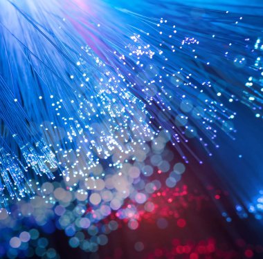 Fiber optik gösteren veri veya Internet iletişim kavramı