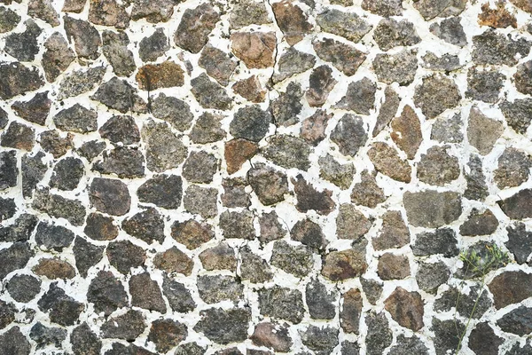Stone wall texture background of grey brick stones. — Stock Photo, Image