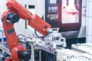 robot kol sanat üretim bölümünde akıllıca çalışıyor