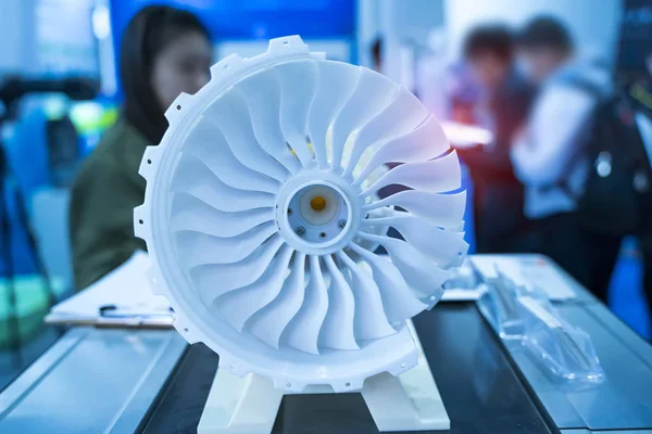 Impression 3D imprimante jet moteur imprimé modèle plastique — Photo