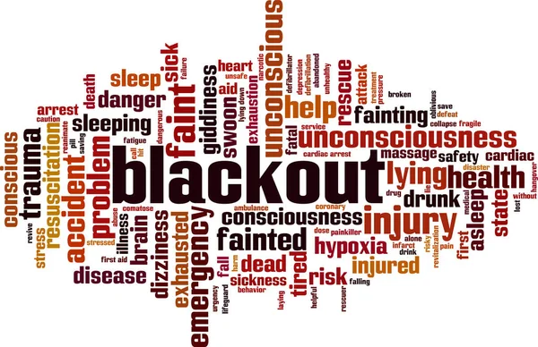 Konsep Awan Kata Blackout Ilustrasi Vektor Stok Ilustrasi Bebas Royalti