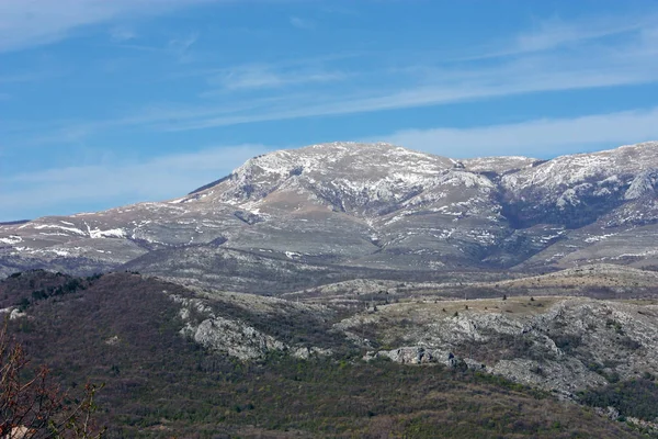 Pohled Hora Dinara Tvrze Knin Chorvatsko — Stock fotografie