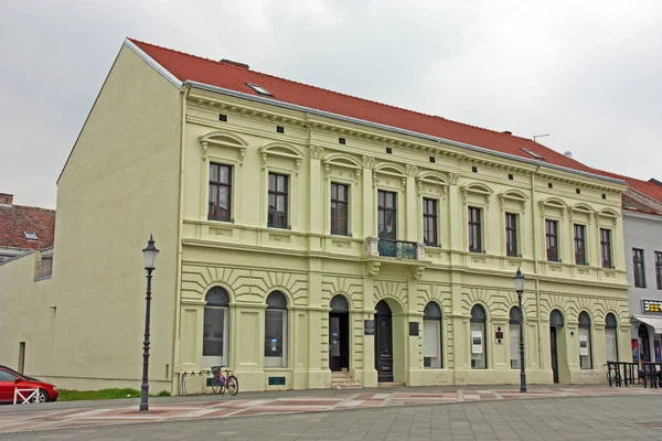 Croatia Slavonski Brod Marzo 2018 Vista Una Casa Centro Slavonski — Foto de Stock