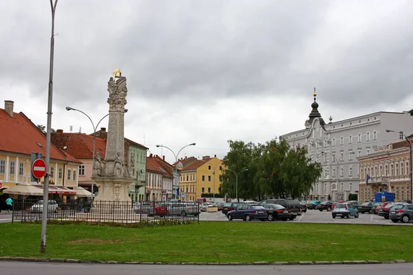 Croatie Pozega Septembre 2015 Monument Peste Colonne Électorale Située Dans — Photo