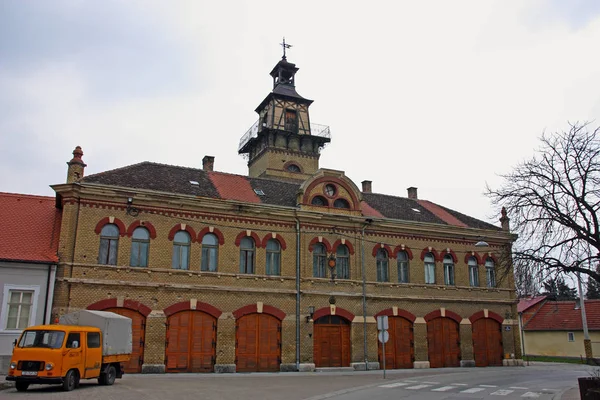 Croatia Slavonski Brod Março 2018 Vista Antigo Quartel Bombeiros Slavonski — Fotografia de Stock