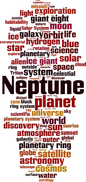 Нептуновое Облако Слов Векторная Иллюстрация — стоковый вектор