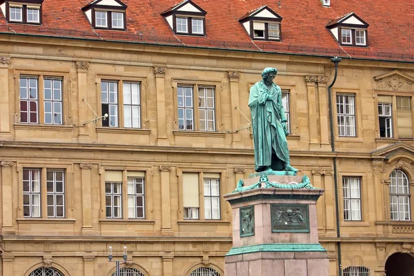 Suttgart Duitsland September 2010 Standbeeld Van Johann Christoph Friedrich Von — Stockfoto